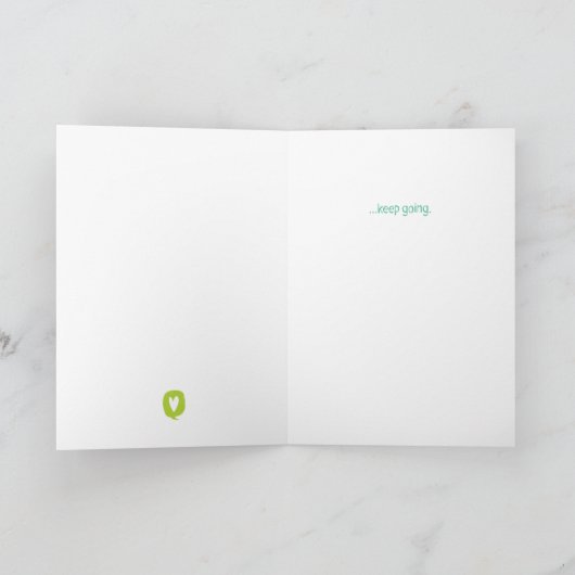 あなたの強い友人をチェックする – 期間ではない サンキューカード (内部)