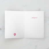 あなたの強い友人をチェックす得る サンキューカード (内部)