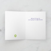 あなたの強い友人をチェック – 女の子 サンキューカード (内部)