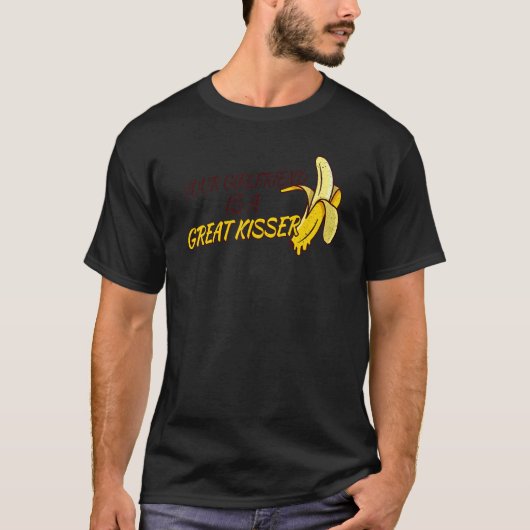 あなたの彼女はキスがうまい Tシャツ (正面)
