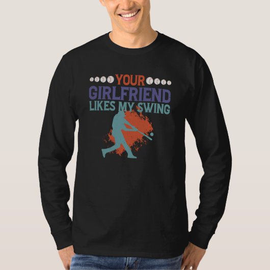 あなたの彼女は僕のスイングが好き Tシャツ (正面)