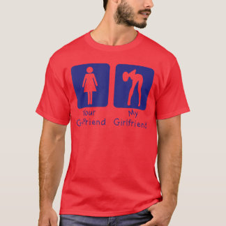 あなたの彼女 普通の私の彼女 冗談の少年 Tシャツ