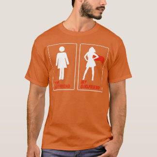 あなたの彼女 vs 私の彼女 おもしろ比較 tシャツ