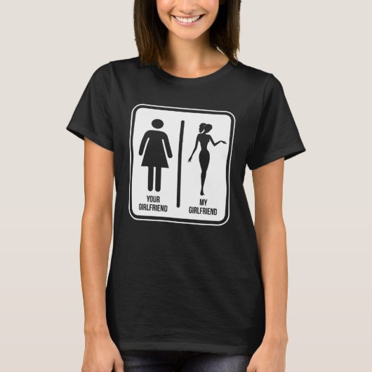 あなたの彼女vs私の彼女 tシャツ (正面)
