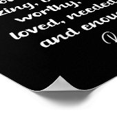 あなたの後ろにいる人は素晴らしい精神衛生の意識を持っている ポスター (角)