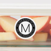 あなたの循環文字&モノグラム | B&W防水 ラベル (貼付)