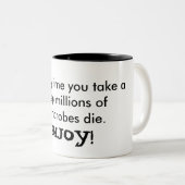 あなたの微生物を楽しんで下さい ツートーンマグカップ (正面右)