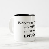 あなたの微生物を楽しんで下さい ツートーンマグカップ (正面左)