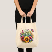 あなたの心が花開きますように トートバッグ (正面(商品))