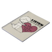 あなたの心に耳を傾けて ノートブック (左側)