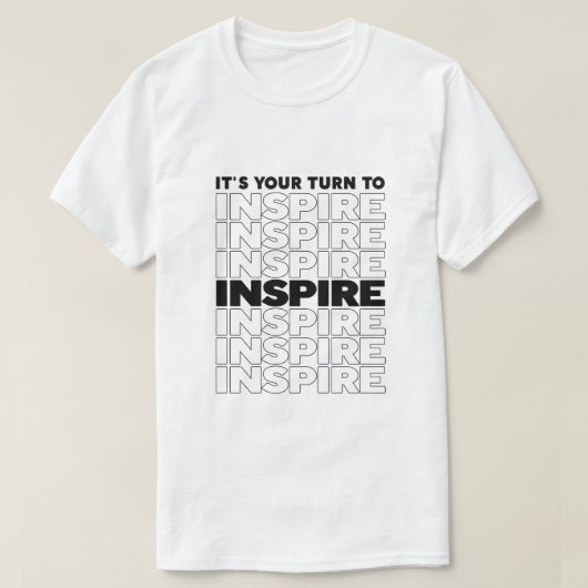 あなたの心に響く名言Tシャツ インスピレーション Tシャツ (デザイン正面)