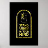 あなたの心のドアでスタンドガード – 引用文 ポスター (正面)
