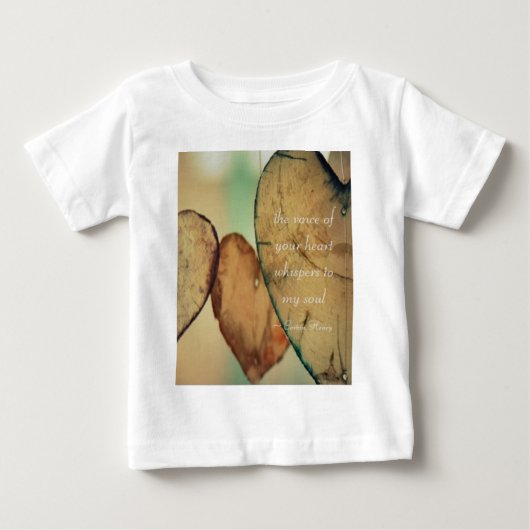 あなたの心の声が私の魂にささやく ベビーTシャツ (正面)