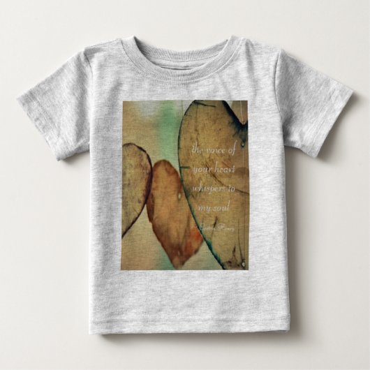 あなたの心の声が私の魂にささやく ベビーTシャツ (正面)