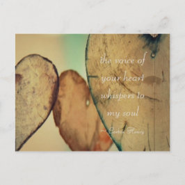あなたの心の声が私の魂にささやく ポストカード