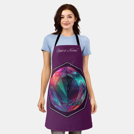 あなたの心の輝きを高める エプロン (着用した状態)