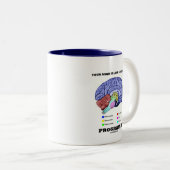 あなたの心はソフトウェアプログラムのようそれです(頭脳) ツートーンマグカップ (正面右)