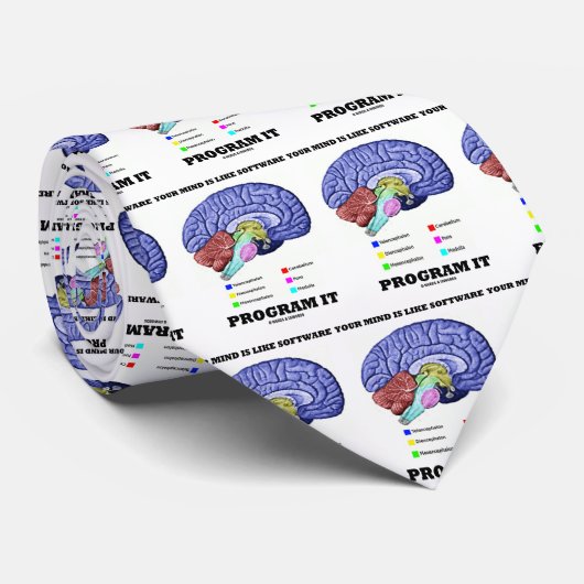 あなたの心はソフトウェアプログラムItのようなものだ(脳) ネクタイ (ロール)