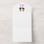 あなたの心は全て私のものよ、ベストフレンドバレンタインガールフレンド オールインワン招待状 (内側)