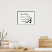 あなたの心は庭の感動的引用文 ポスター (キッチン)