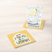 あなたの心は武器である – アーやる気を起こさせるトプリント スクエアペーパーコースター (インサイチュ)