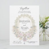 あなたの心への鍵 エレガントフラット ウェディング 招待状 (スタンド正面)