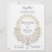 あなたの心への鍵 エレガントフラット ウェディング 招待状 (正面)