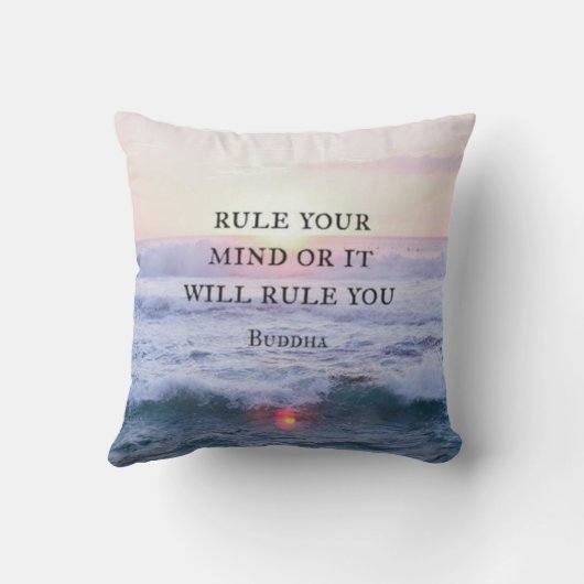 "あなたの心を支配しますか、または" -仏支配します クッション (裏面)