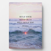 "あなたの心を支配するか、それはあなたを支配する" – 仏 フォトプラーク (正面)