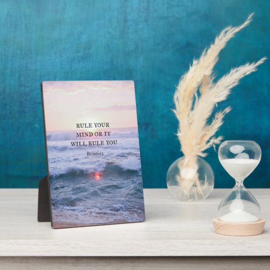 "あなたの心を支配するか、それはあなたを支配する" – 仏 フォトプラーク (側面)