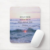 "あなたの心を支配するか、それはあなたを支配する" – 仏 マウスパッド (マウス)