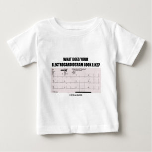 あなたの心電図はどんな風に見えますか。 ベビーTシャツ