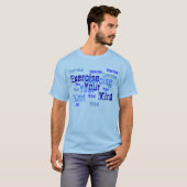 あなたの心-青--に運動させて下さい Tシャツ (正面フル)