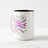 あなたの思考の力を過小評価しないT-S ツートーンマグカップ (正面左)