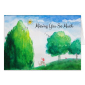 あなたの恋しく思愛するカードカントリー名勝絵を描 (正面横)