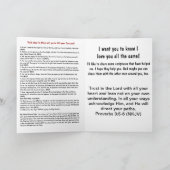 あなたの息子のための被収容者グリーティングカード – Gospelメッセージ カード (内部)