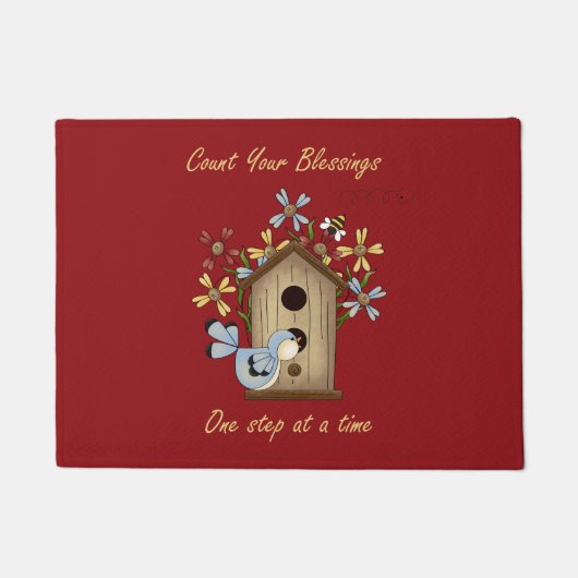 あなたの恵みのドアマットを数えて下さい ドアマット (正面)