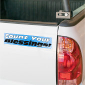 あなたの恵みのバンパーステッカーを数えて下さい バンパーステッカー (トラック上)