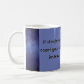 あなたの恵みのマグを数えて下さい コーヒーマグカップ (左)