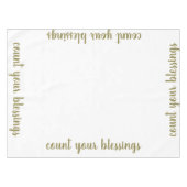 あなたの恵みの休日の感謝祭の装飾を数えて下さい テーブルクロス (正面(横))