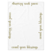 あなたの恵みの休日の感謝祭の装飾を数えて下さい テーブルクロス (正面)