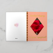 あなたの恵みの豊かな婚約、フォイルカード 箔グリーティングカード (外側レイダウン)