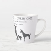 あなたの恵みをカウントあなたのヤギ群ラテマググ カフェラテマグ (右)