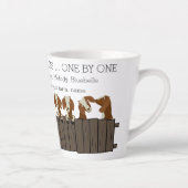 あなたの恵みをカウント カフェラテマグ (右)