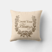 あなたの恵みを数えて下さい クッション (裏面)