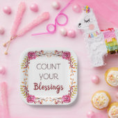 あなたの恵みを数える感謝祭ディナーパーティー ペーパープレート (パーティー)