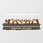 あなたの恵みを数素朴える9ヤギの柵 ウィンドウサイン (シート)