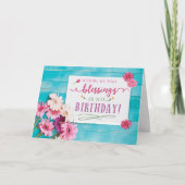 あなたの恵みを願う誕生日 カード (正面)