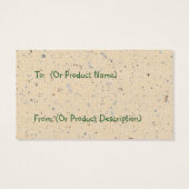 あなたの恵み教会のつるラベル (裏面)