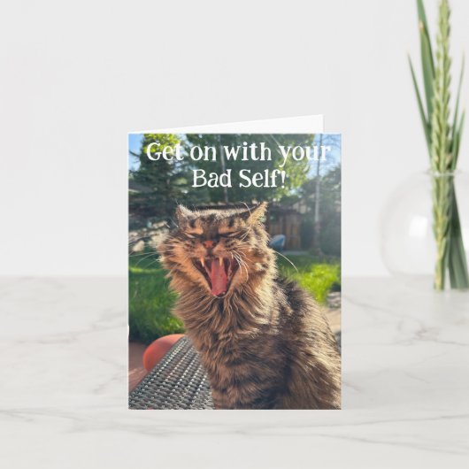 あなたの悪い自分に突き動かされようカード カード (正面)